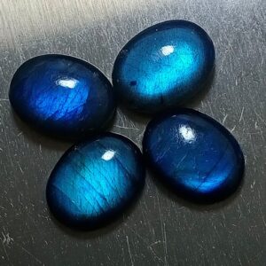 25 Pcs 10x14mm AAA+ Top Quality Labradorite Oval Gemstones | AAA+ Quality Blue Flashy Labradorite Oval Cabochons Lot |