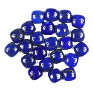 25 Pcs 14x14mm AAA Quality Lapis Cushion Cabochon Gemstones | AAA Lapis Lazuli 14mm Cushion Cabochons Lot |