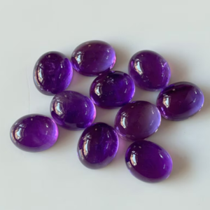 13x18mm AAA+ Quality Amethyst Oval Cabochon Gemstones | 25 Pcs AAA+ Quality Natural Amethyst Ovals Cabochons Lot |