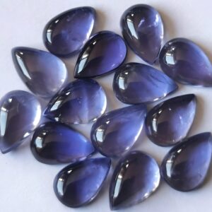 10 Pcs AAA+ Quality Iolite 3x5mm-4x6 Pears Cabochon Gemstone | AAA+ Quality Iolite 3x5mm-4x6mm Pears Gemstone Cabochon Lot |