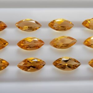 5 Pcs AAA+ Quality Citrine 7x14mm Marquise Faceted Gemstones |