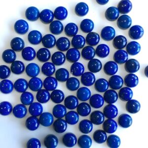 2 Pcs AAA+ Lapis 10MM,12mm Round Gemstone | Natural AAA+ Quality Lapis Lazuli Round Cabochons Lot |