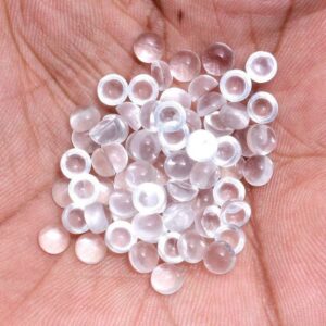 7MM 5 Pcs AAA+ Top Quality Crystal Quartz Round Gemstones | AAA+ Top Quality Natural Crystal Quartz Round Cabochons Lot |