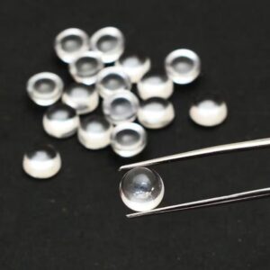 5 Pcs AAA+ Top Quality 4mm-12mm Crystal Quartz Round Gemstones | AAA+ Top Quality Natural Crystal Quartz Round Cabochons Lot |