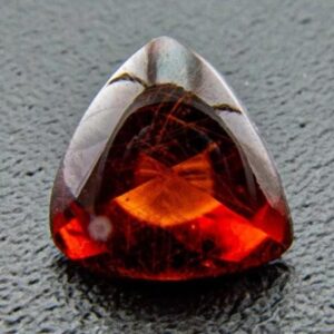 1 Pc AAA+ Quality 6mm Natural Garnet Buff Top Cut Trillion Gemstones |