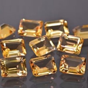 AAA+ Quality Natural Citrine 5x7mm-9x11 Octagon Faceted Gemstone |