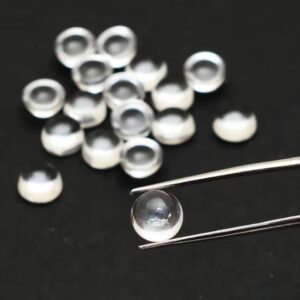 25 Pcs 10mm AAAA+ Crystal Round Cabochon Gemstones | AAAA+ Top Quality Natural Crystal 10mm Round Cabs Lot | # Gems For Big Jewellers