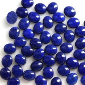 10 Pcs 9x11mm AAA Quality Lapis Lazuli Oval Cabochon Gemstones | AAA Quality Natural Lapis Lazuli 9x11mm Oval Cabochons Lot |