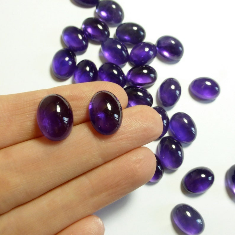 amethyst cabochons