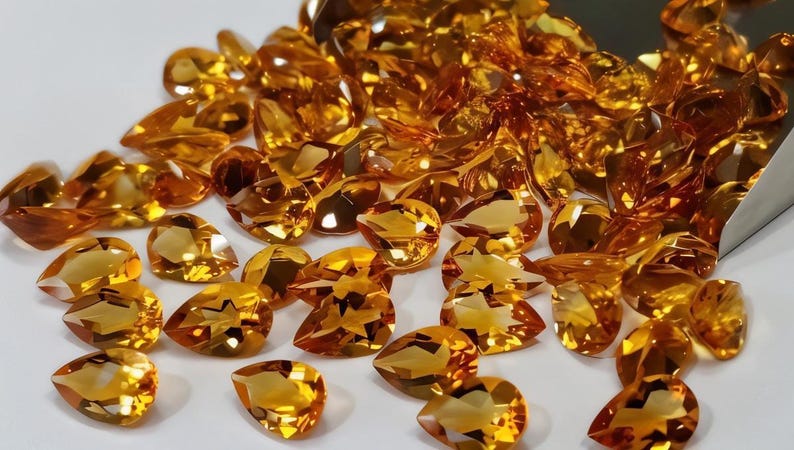 citrine faceted