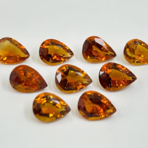 citrine pear faceted primary